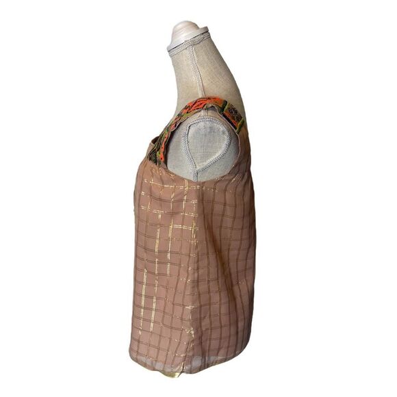 Anthropologie Vineet Bahl Sunlight Hours Embellished Boho Tank by Size XS - Picture 9 of 16